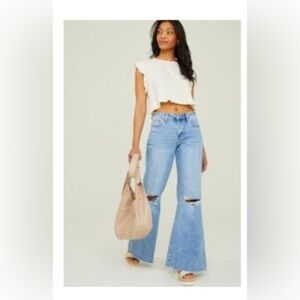 Altar’d State Cherry Wide Straight Leg Jeans sz 29